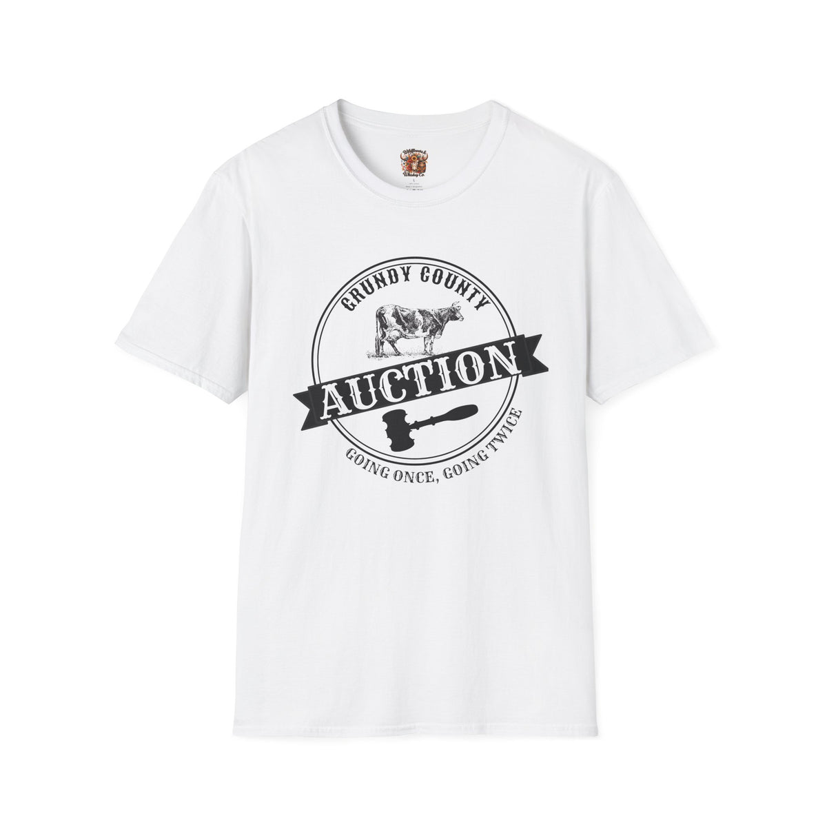 Grundy County Auction T-Shirt — Vintage Farm Livestock Sale Tee