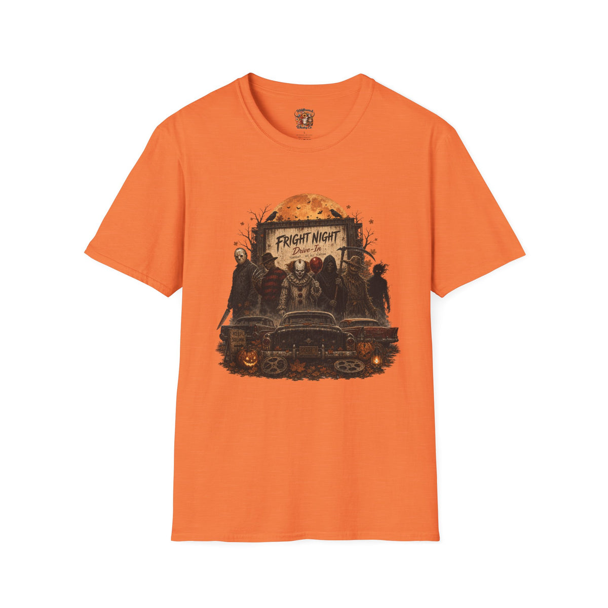 Horror Movie Characters 'Fright Night' T-Shirt — Retro Halloween Graphic Tee