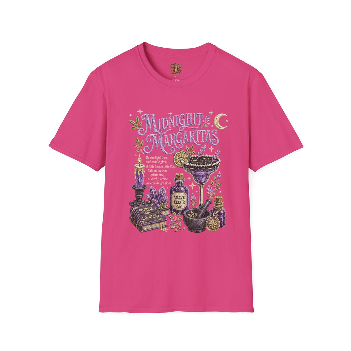 Midnight Margaritas T-Shirt — Mystic Botanical Cocktail Tee