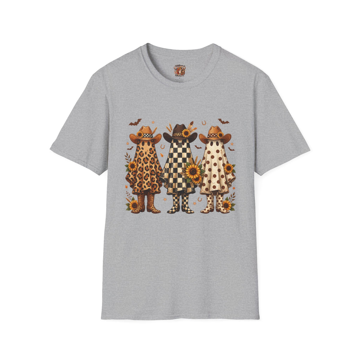 Cowgirl Ghosts T-Shirt — Fall Sunflower Western Graphic Tee