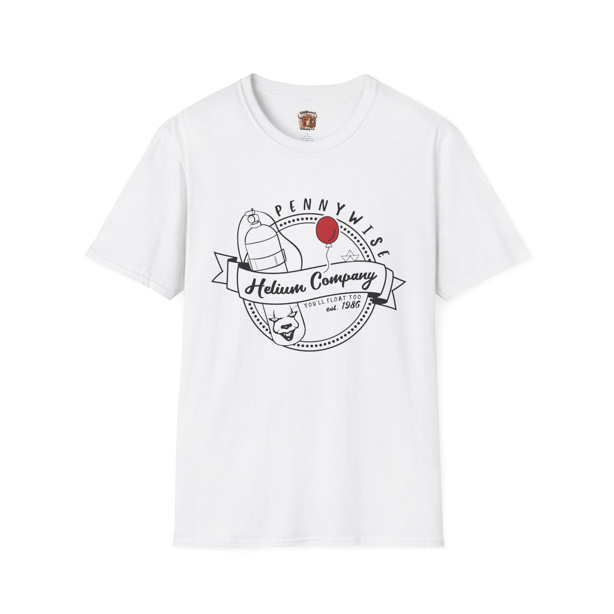 Pennywise Helium Company T-Shirt – Red Balloon Horror Graphic Tee